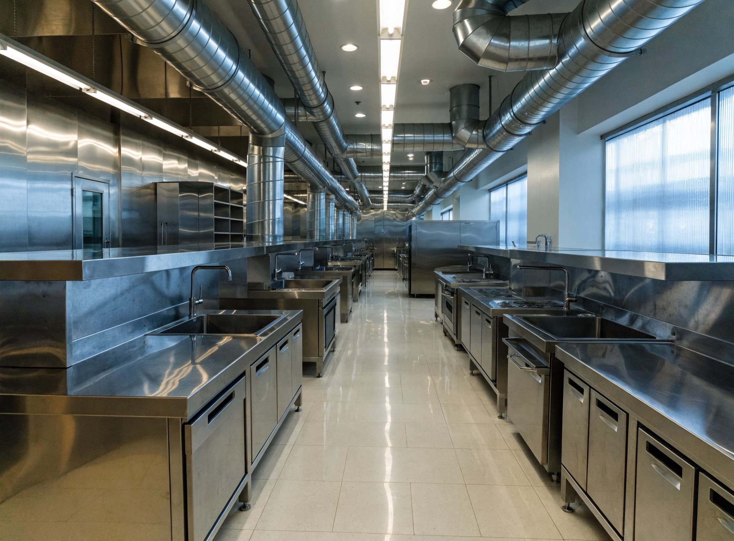 Professional training kitchen