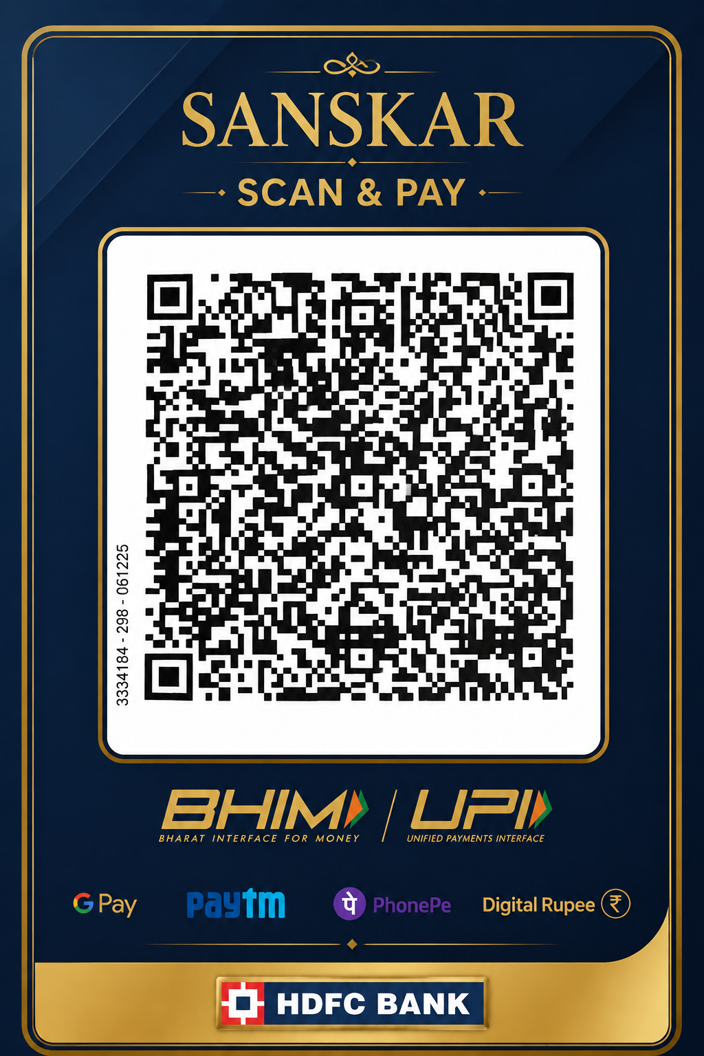 Sanskar Scan & Pay QR